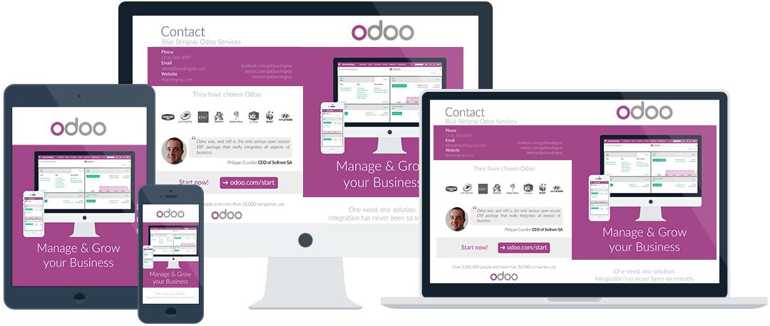 Odoo CMS - een grote afbeelding